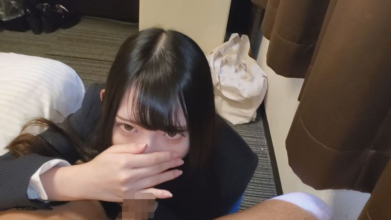 Suspended on the 23rd Uncensored Black hair delicate real estate sales OL  hotel creampie toy insertion Train move again cum shot at the hotel